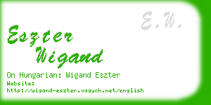 eszter wigand business card